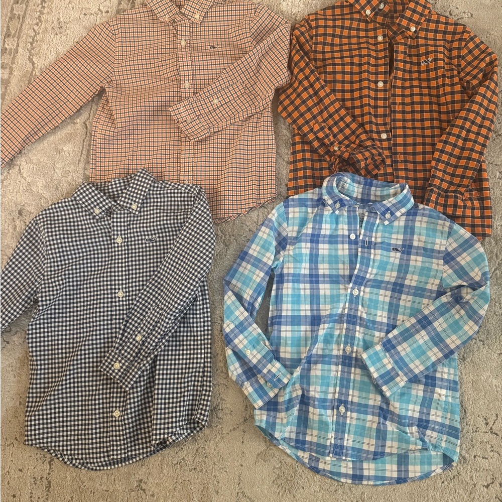 Lots of 4 Vineyard Vines Boys Performance Shirts (Sz 4T)